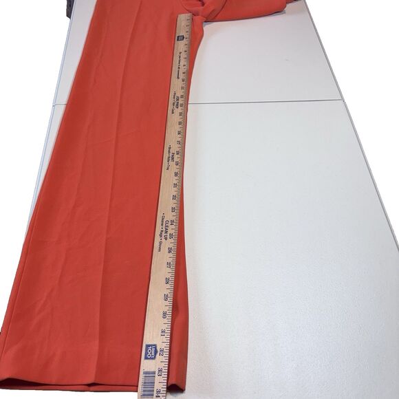 Zara Orange Flare Dress Pants with zipper on one side size XS NWT - Picture 8 of 14